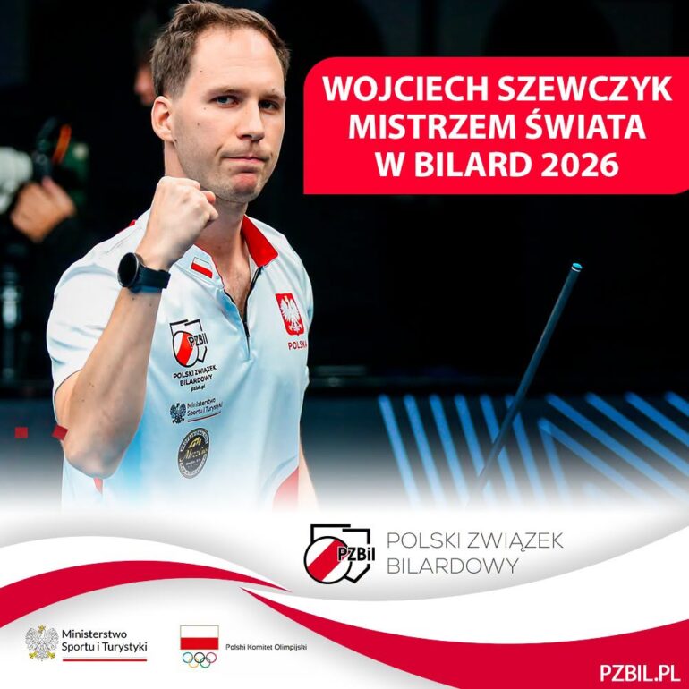 Wojciech Szewczyk mistrzem świata w bilardzie! Zawodnik GKS Katowice wygrał turniej w Wietnamie. Fot. materiały prasowe PZBIL