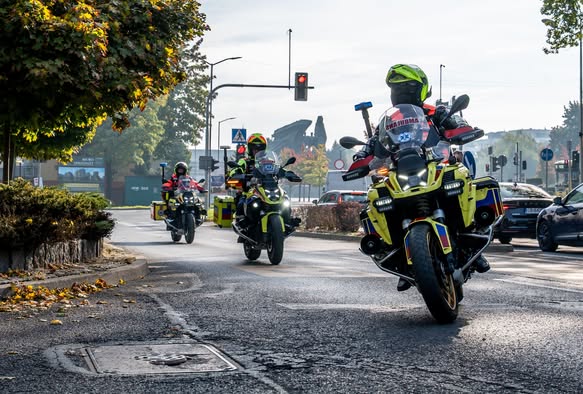 Motoambulanse na Śląsku wyjeżdżały 1500 razy! Ratownicy podsumowali pierwszy sezon. Fot. Wojewoda Śląski/facebook