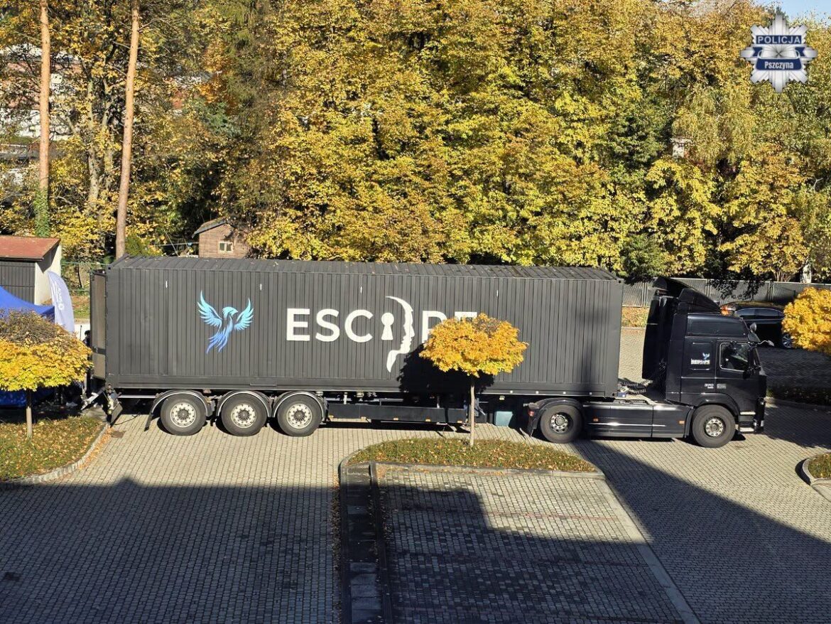 EscapeTruck odwiedził pięć śląskich miast. Fot. Policja Śląska