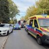 BMW wjechało na chodnik: kierująca zasłabła